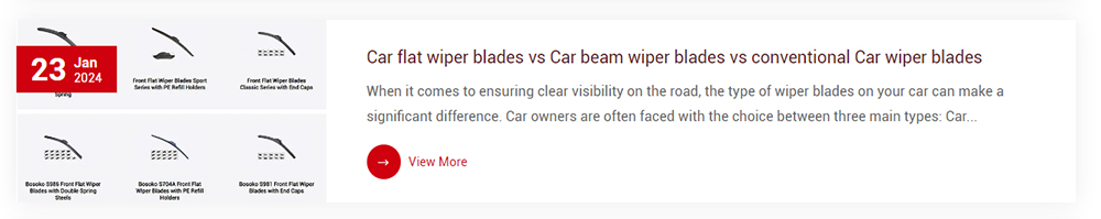flat wiper blade vs standard wiper blades