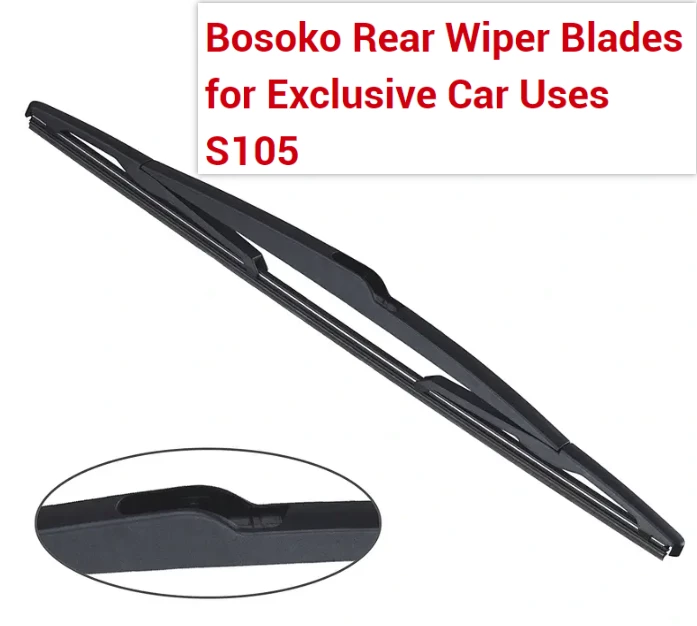 Bosoko back windshield wipers for Exclusive Car Uses S105